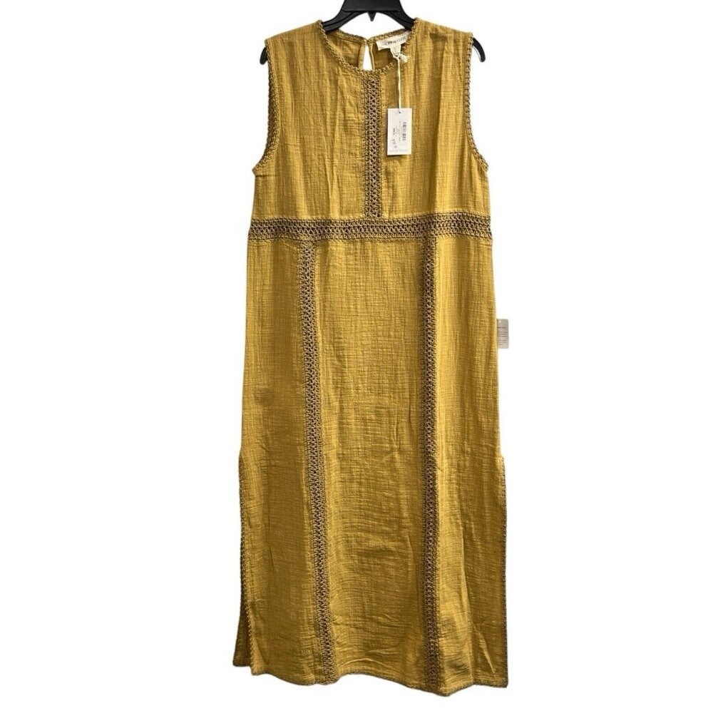 Maurie & Eve Maxi Dress Run With Me‎ Cotton Crochet Boxy Oversized Size US 6